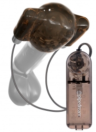 Дымчатый вибростимулятор головки пениса Dual Vibrating Head Teaser - Pipedream - в Домодедово купить с доставкой