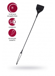 Черный гладкий стек с тонкой ручкой - 48 см. - ToyFa - купить с доставкой в Домодедово