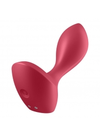 Красный вибромассажёр простаты Satisfyer Backdoor Lover - 14 см. - Satisfyer - в Домодедово купить с доставкой