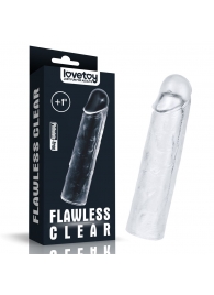 Прозрачная насадка-удлинитель Flawless Clear Penis Sleeve Add 1 - 15,5 см. - Lovetoy - в Домодедово купить с доставкой