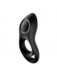 Черное эрекционное виброкольцо Legendary Duo - Satisfyer - в Домодедово купить с доставкой