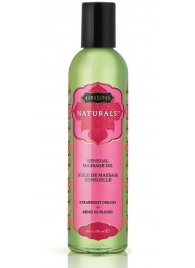 Массажное масло Naturals Strawberry Dreams с ароматом клубники - 236 мл. - Kama Sutra - купить с доставкой в Домодедово