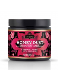 Пудра для тела Honey Dust Body Powder с ароматом клубники - 170 гр. - Kama Sutra - купить с доставкой в Домодедово