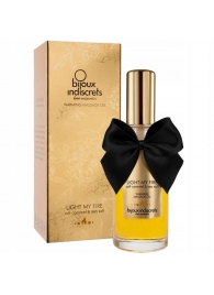 Массажное масло Light My Fire с ароматом карамели - 100 мл. - Bijoux Indiscrets - купить с доставкой в Домодедово