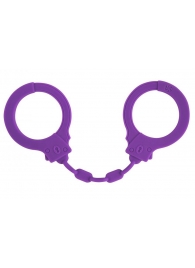 Фиолетовые силиконовые наручники Suppression - Lola Games - купить с доставкой в Домодедово