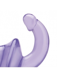 Фиолетовый безремневой страпон Strapless Strap-On - Lux Fetish - купить с доставкой в Домодедово