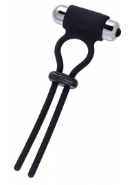 Черное эрекционное лассо на пенис Jat - A-toys - в Домодедово купить с доставкой