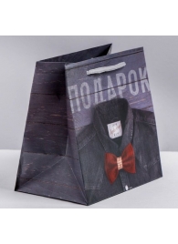 Ламинированный квадратный пакет «Мужской стиль» - 14 х 14 х 9 см. - Сима-Ленд - купить с доставкой в Домодедово