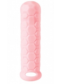 Розовый фаллоудлинитель Homme Long - 15,5 см. - Lola Games - в Домодедово купить с доставкой