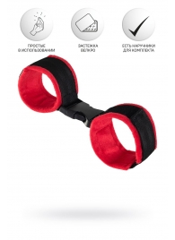 Красно-черные велюровые оковы Anonymo - ToyFa - купить с доставкой в Домодедово