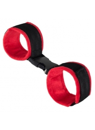 Красно-черные велюровые оковы Anonymo - ToyFa - купить с доставкой в Домодедово