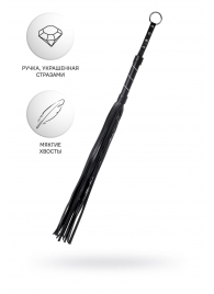 Черный флоггер Anonymo - 64 см. - ToyFa - купить с доставкой в Домодедово