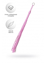 Розовый флоггер Anonymo - 64 см. - ToyFa - купить с доставкой в Домодедово