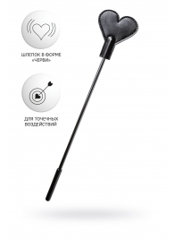 Черный стек со шлепком в форме сердца Anonymo - 35 см. - ToyFa - купить с доставкой в Домодедово