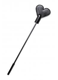 Черный стек со шлепком в форме сердца Anonymo - 35 см. - ToyFa - купить с доставкой в Домодедово