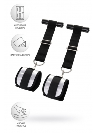 Черно-серебристые фиксаторы для рук на дверь Anonymo - ToyFa - купить с доставкой в Домодедово