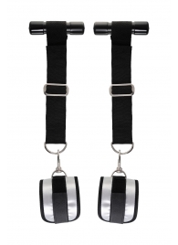 Черно-серебристые фиксаторы для рук на дверь Anonymo - ToyFa - купить с доставкой в Домодедово