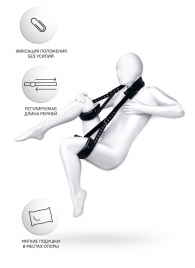 Черные кожаные стропы для фиксации Anonymo - ToyFa - купить с доставкой в Домодедово