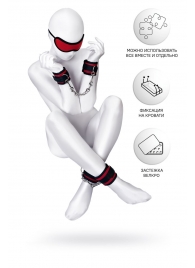 Красно-черный бондажный набор Anonymo - ToyFa - купить с доставкой в Домодедово