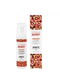 Разогревающее массажное масло  с ароматом клубники Gourmet Strawberry - 50 мл. - Exsens - купить с доставкой в Домодедово