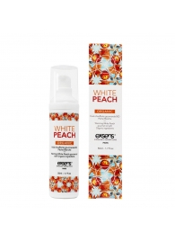Разогревающее массажное масло Gourmet White Peach Organic с органическими ингредиентами - 50 мл. - Exsens - купить с доставкой в Домодедово