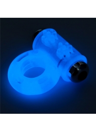 Голубое, светящееся в темноте эрекционное виброкольцо Lumino Play Vibrating Penis Ring - Lovetoy - в Домодедово купить с доставкой