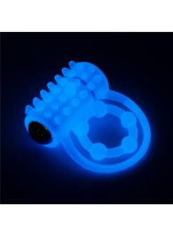Голубое, светящееся в темноте виброкольцо Lumino Play Vibrating Penis Ring - Lovetoy - в Домодедово купить с доставкой