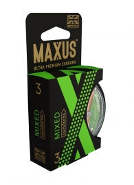 Презервативы в пластиковом кейсе MAXUS AIR Mixed - 3 шт. - Maxus - купить с доставкой в Домодедово