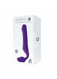 Фиолетовый безремневой страпон Queens L - Adrien Lastic - купить с доставкой в Домодедово