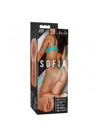 Мастурбатор-вагина цвета карамели Sofia с вибрацией - Blush Novelties - в Домодедово купить с доставкой
