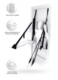 Черные секс-качели на дверь Anonymo №0505 - ToyFa - купить с доставкой в Домодедово