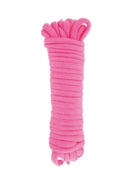 Розовая веревка для связывания Sweet Caress Rope - 10 метров - Sweet Caress - купить с доставкой в Домодедово