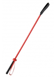 Красно-черный гладкий стек - 71 см. - Fetish Tentation - купить с доставкой в Домодедово