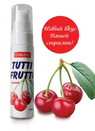 Гель-смазка Tutti-frutti с вишнёвым вкусом - 30 гр. - Биоритм - купить с доставкой в Домодедово