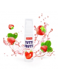 Гель-смазка Tutti-frutti с земляничным вкусом - 30 гр. - Биоритм - купить с доставкой в Домодедово