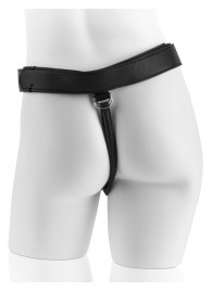 Страпон с телесной насадкой 7  Uncut with Strap on Harness - 18 см. - Pipedream - купить с доставкой в Домодедово