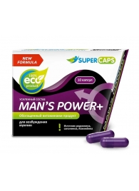 Возбуждающее средство для мужчин Mans Power plus - 10 капсул (0,35 гр.) +1 в подарок - SuperCaps - купить с доставкой в Домодедово