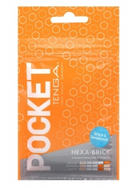 Карманный мастурбатор HEXA-BRICK - Tenga - в Домодедово купить с доставкой