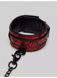 Красно-черные оковы Reversible Faux Leather Ankle Cuffs - Fifty Shades of Grey - купить с доставкой в Домодедово