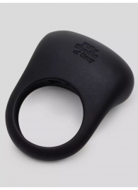 Черное эрекционное виброкольцо Sensation Rechargeable Vibrating Love Ring - Fifty Shades of Grey - в Домодедово купить с доставкой