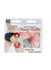 Металлические наручники с розовой меховой опушкой METAL HANDCUFF WITH PLUSH PINK - Dream Toys - купить с доставкой в Домодедово