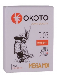 Набор из 4 презервативов OKOTO MegaMIX - Sitabella - купить с доставкой в Домодедово