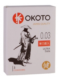 Ультратонкие презервативы OKOTO Ultra Thin - 3 шт. - Sitabella - купить с доставкой в Домодедово