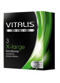 Презервативы увеличенного размера VITALIS PREMIUM x-large - 3 шт. - Vitalis - купить с доставкой в Домодедово