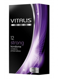 Презервативы с утолщённой стенкой VITALIS PREMIUM strong - 12 шт. - Vitalis - купить с доставкой в Домодедово