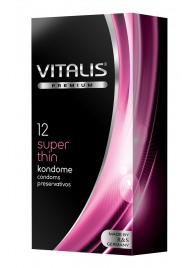 Ультратонкие презервативы VITALIS PREMIUM super thin - 12 шт. - Vitalis - купить с доставкой в Домодедово