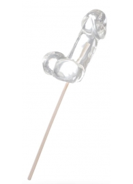 Прозрачный леденец в форме фаллоса со вкусом пина колады - Sosuчki - купить с доставкой в Домодедово