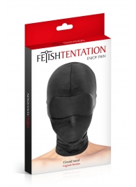 Сплошная маска-шлем с имитацией повязки для глаз - Fetish Tentation - купить с доставкой в Домодедово