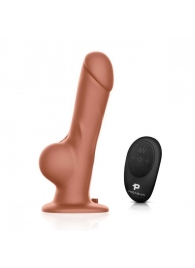 Реалистичный страпон с радиоуправлением Remote Control Realistic - 21 см. - Pegasus - купить с доставкой в Домодедово