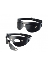 Черная кожаная маска  Новичок - Sitabella - купить с доставкой в Домодедово